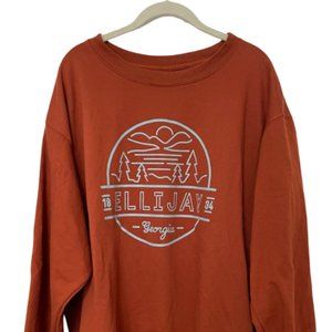 Burnt Orange Colored Ellijay, Georgia Sweatshirt